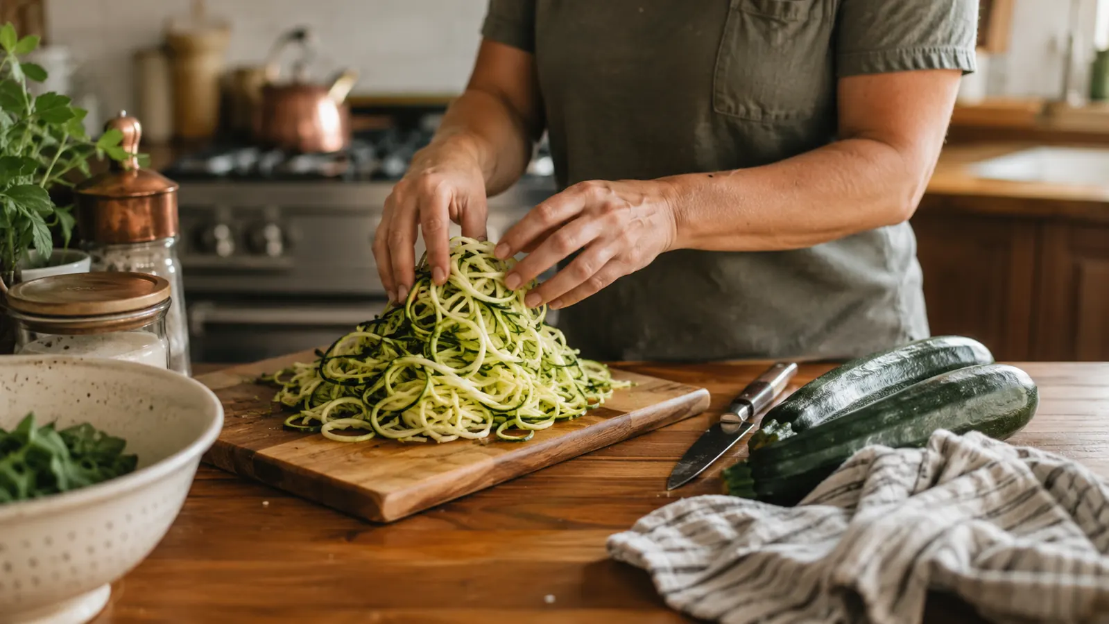 How to Make Zucchini Noodles With a Spiralizer