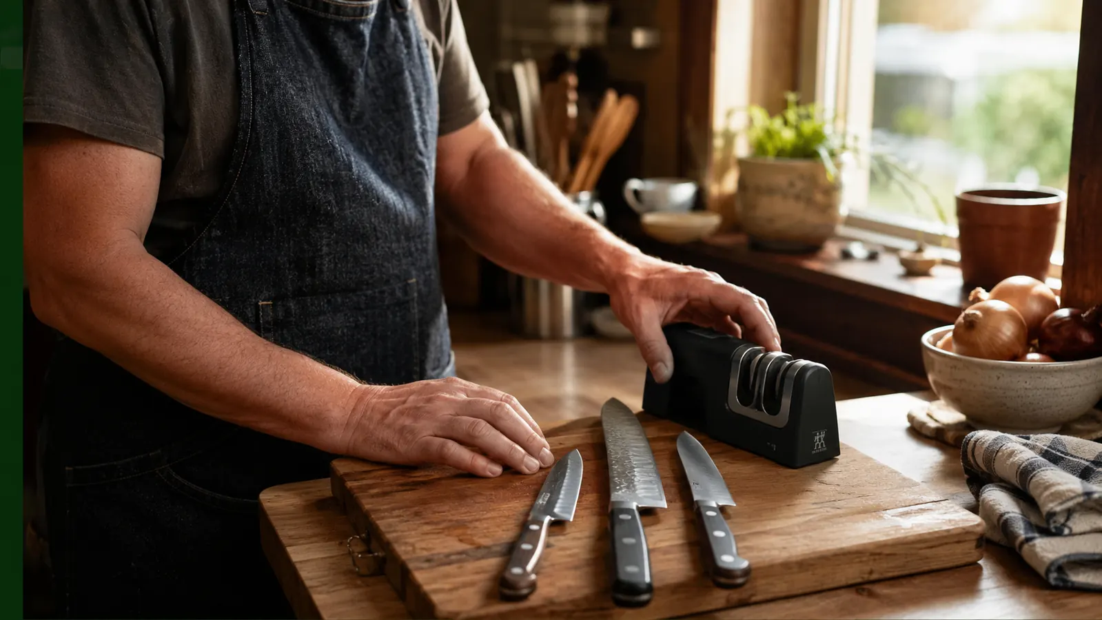How to Restore Dull Kitchen Knives With an Electric Sharpener